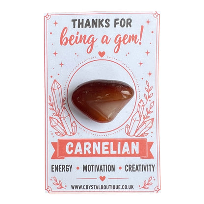Thanks for Being a Gem! Crystal Gift Pocket Card