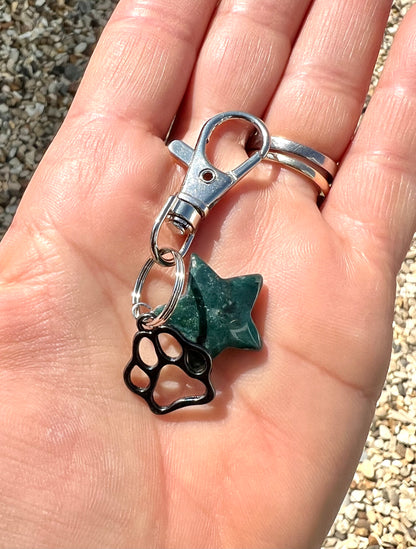 Crystal Gemstone Pet Collar Clip On Charm