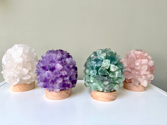 Mini Rough Crystal USB Desk Lamp