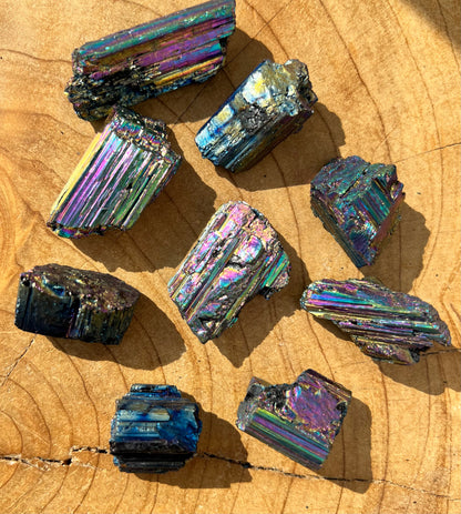 Rough Rainbow Celestial Tourmaline Aura Crystal Specimen