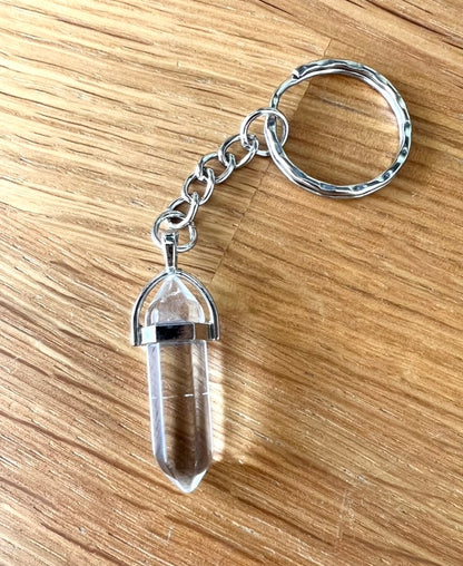 Crystal Gemstone Keyring Point 