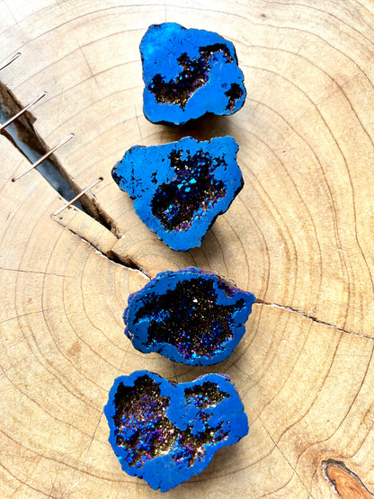 Assorted Aura Quartz Split Geode Gift Boxed