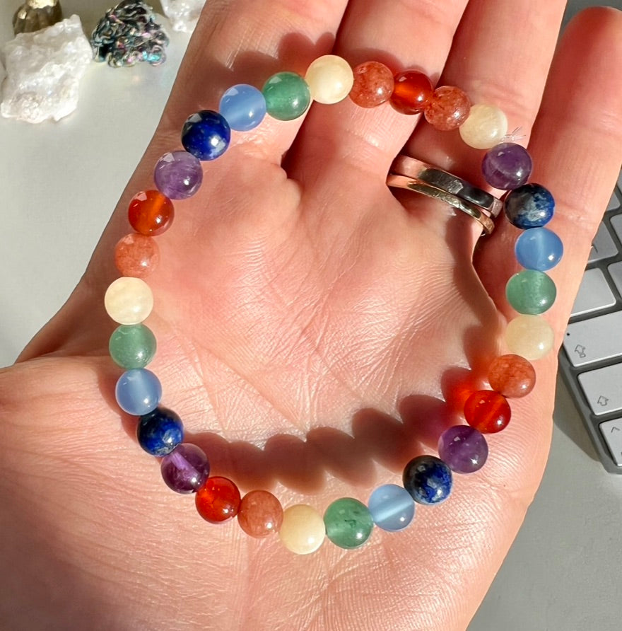 7 chakra on sale bracelet uk