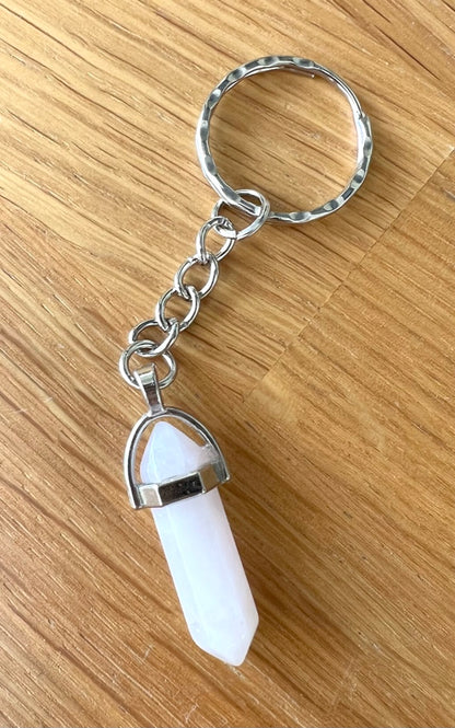 Crystal Gemstone Keyring Point 