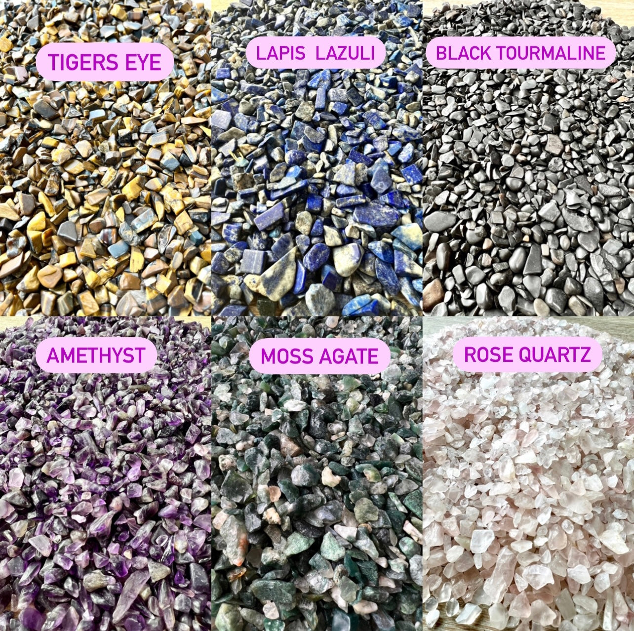 Natural Undrilled Crystal Craft Chips
