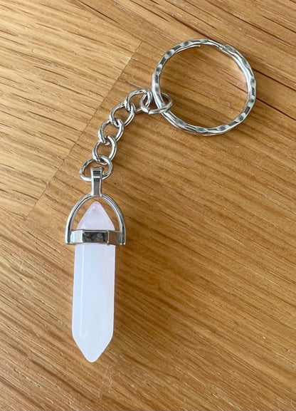 Crystal Gemstone Keyring Point 