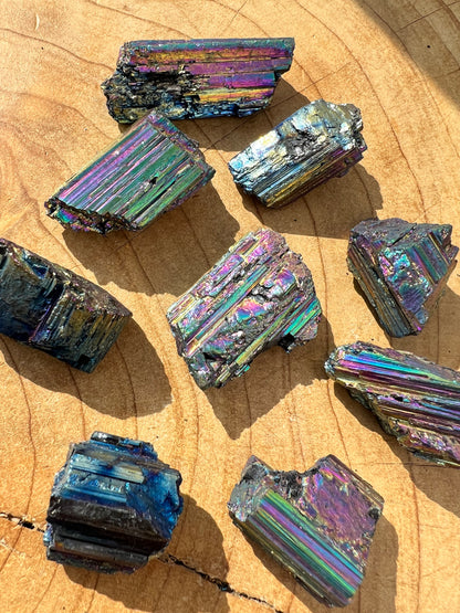 Rough Rainbow Celestial Tourmaline Aura Crystal Specimen