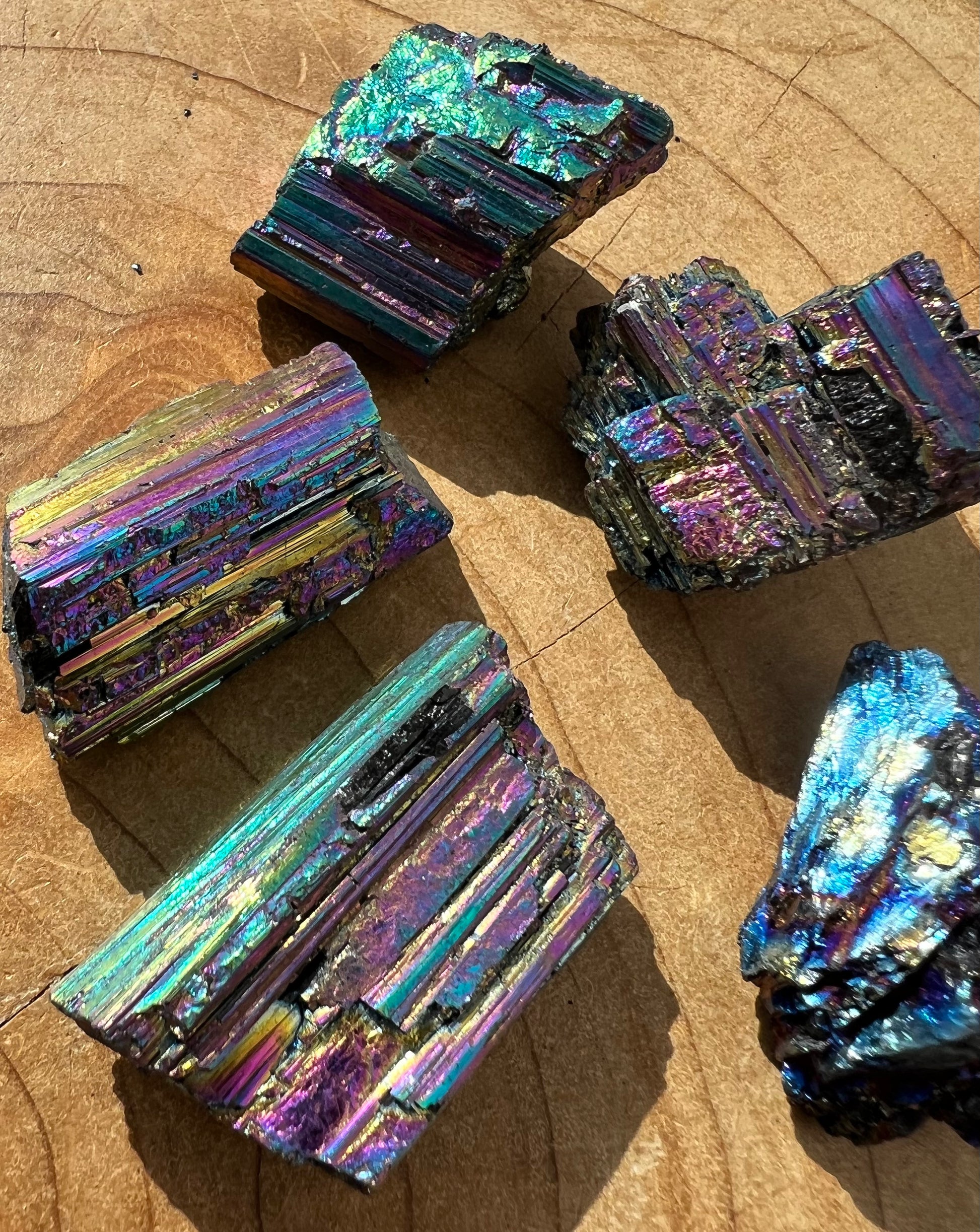 Rough Rainbow Celestial Tourmaline Aura Crystal Specimen