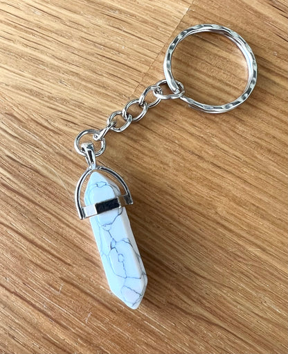 Crystal Gemstone Keyring Point 