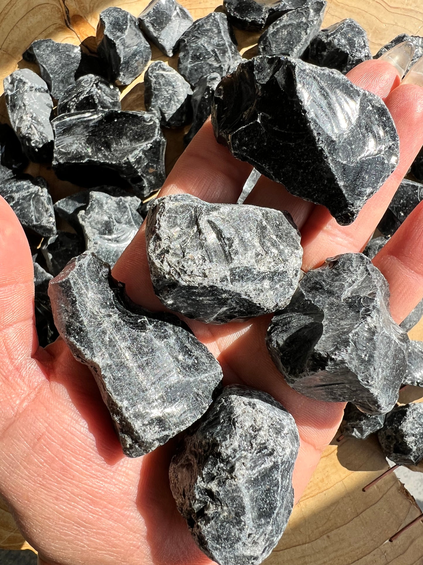 Black Obsidian Rough Crystal - Crystalboutique.co.uk