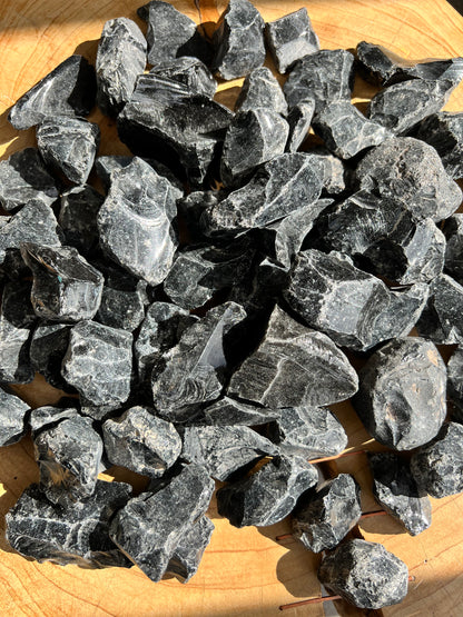 Black Obsidian Rough Crystal - Crystalboutique.co.uk