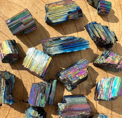 Rough Rainbow Celestial Tourmaline Aura Crystal Specimen