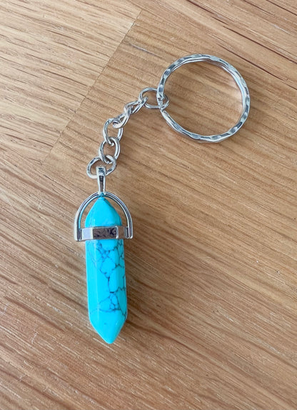 Crystal Gemstone Keyring Point 
