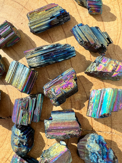 Rough Rainbow Celestial Tourmaline Aura Crystal Specimen
