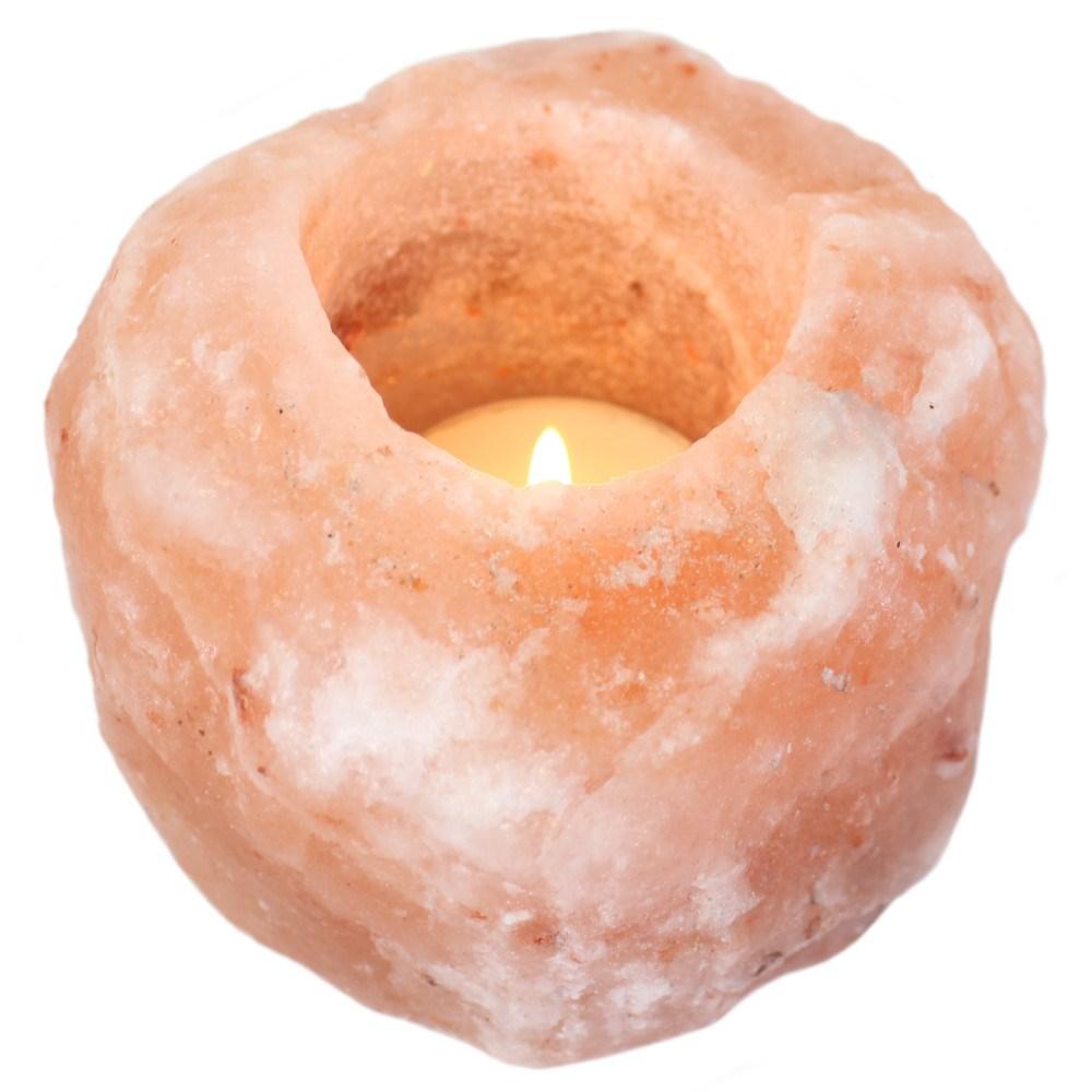 Himalayan Salt Tea-Light Candle Holder - Crystal Boutique.co.uk 