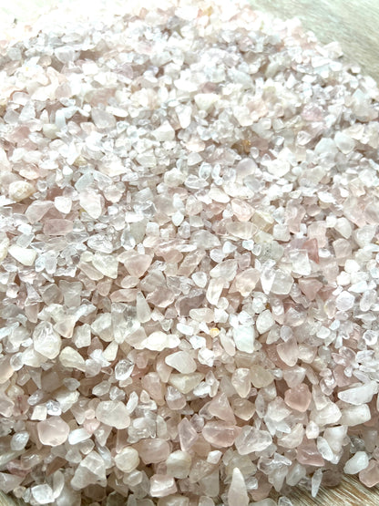 Rose Quartz Natural Undrilled Crystal Craft Chips