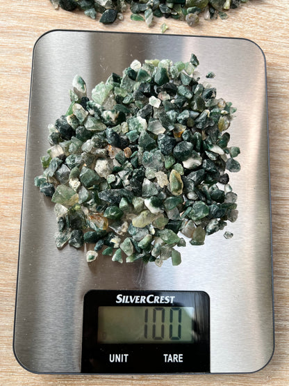 Moss Agate Natural Undrilled Crystal Craft Chips