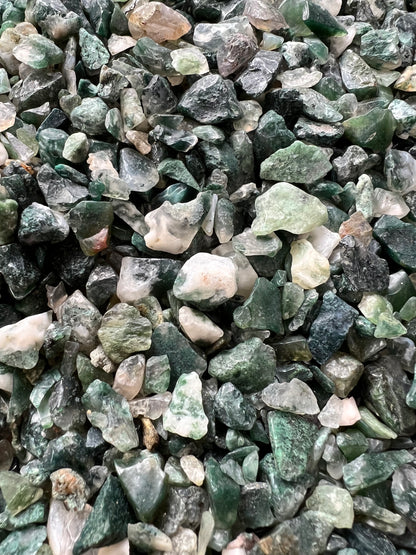 Moss Agate Natural Undrilled Crystal Craft Chips
