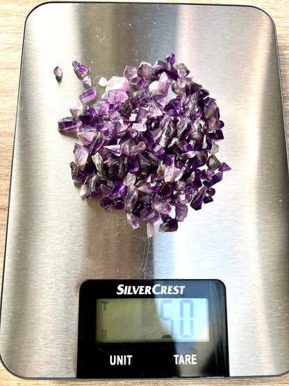 Amethyst Natural Undrilled Crystal Craft Chips