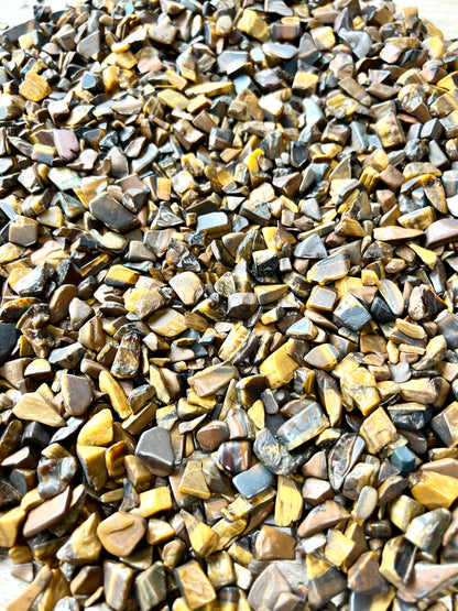 Tigers Eye Natural Undrilled Crystal Craft Chips