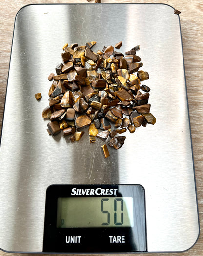 Tigers Eye Natural Undrilled Crystal Craft Chips