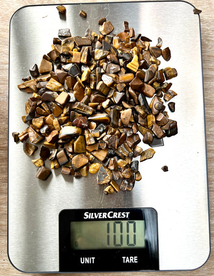 Tigers Eye Natural Undrilled Crystal Craft Chips