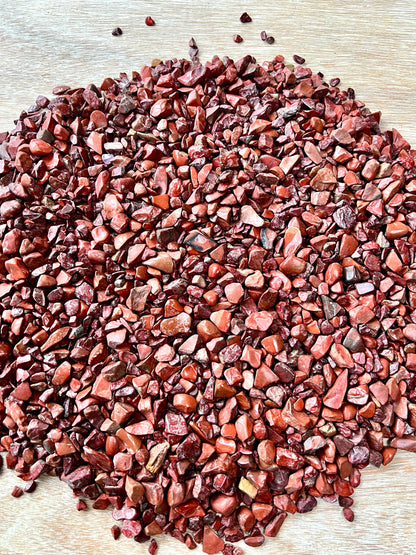 Red Jasper Natural Undrilled Crystal Craft Chips