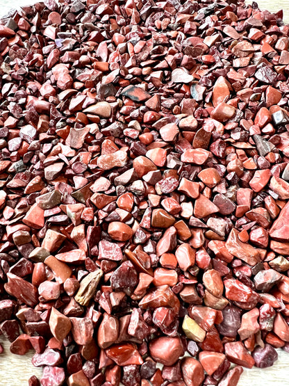 Red Jasper Natural Undrilled Crystal Craft Chips