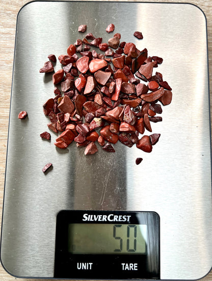 Red Jasper Natural Undrilled Crystal Craft Chips