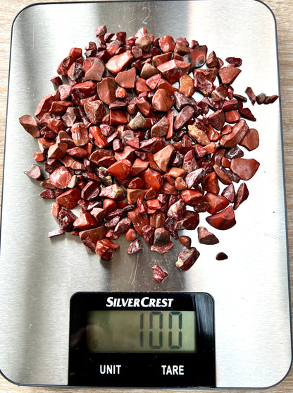 Red Jasper Natural Undrilled Crystal Craft Chips