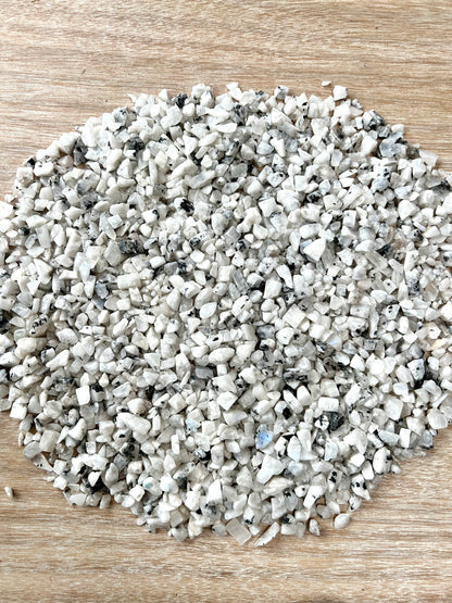 Rainbow Moonstone Natural Undrilled Crystal Craft Chips