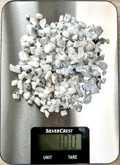 Rainbow Moonstone Natural Undrilled Crystal Craft Chips