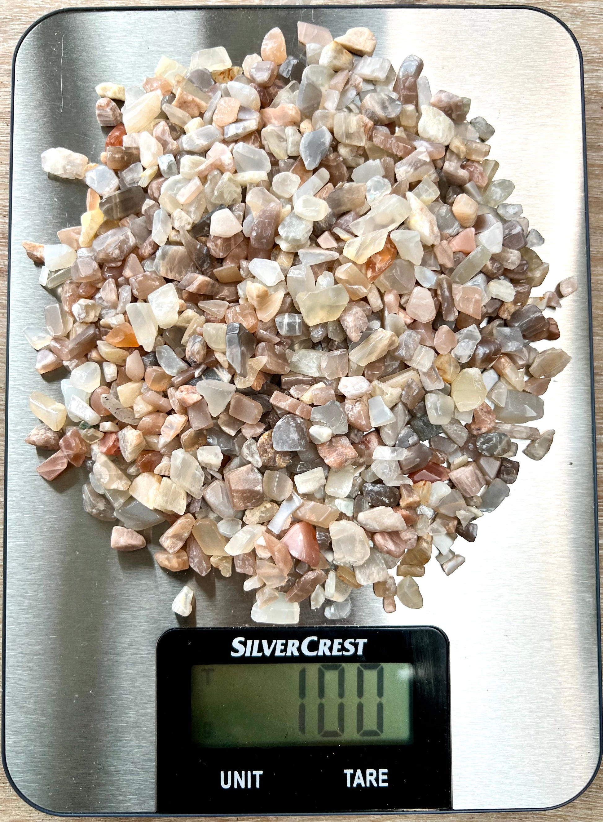 Moonstone Natural Undrilled Crystal Craft Chips