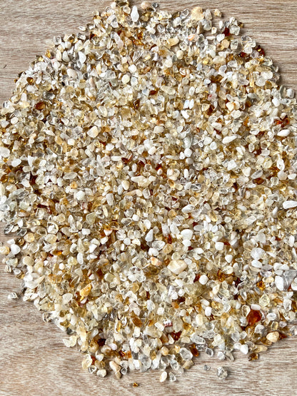 Citrine Natural Undrilled Crystal Craft Chips