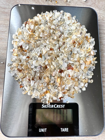 Citrine Natural Undrilled Crystal Craft Chips