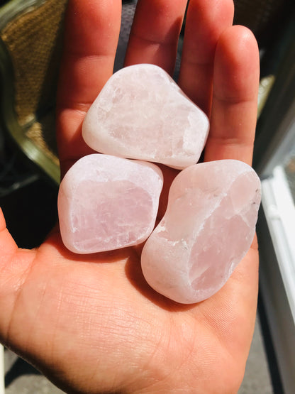 Rose Quartz Crystal Dragons Eggs - Crystal Boutique.co.uk