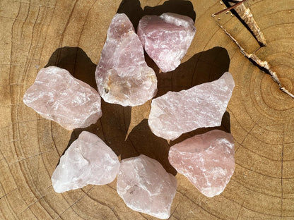 Rose Quartz Rough Crystal - Crystalboutique.co.uk