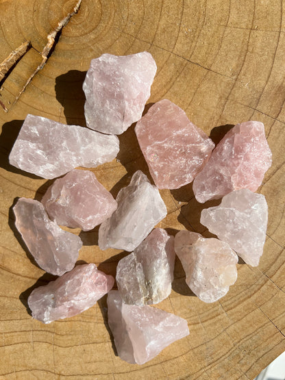 Rose Quartz Rough Crystal - Crystalboutique.co.uk