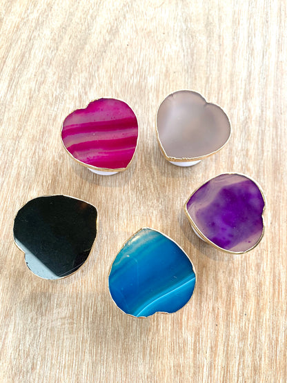 Agate Crystal Gemstone Phone Grip - CrystalBoutique.co.uk 