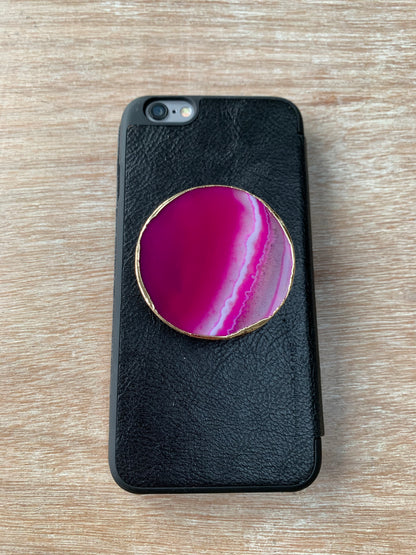 Agate Crystal Gemstone Phone Grip - CrystalBoutique.co.uk 