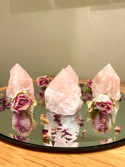 Rose Quartz Point - CrystalBoutique.co.uk