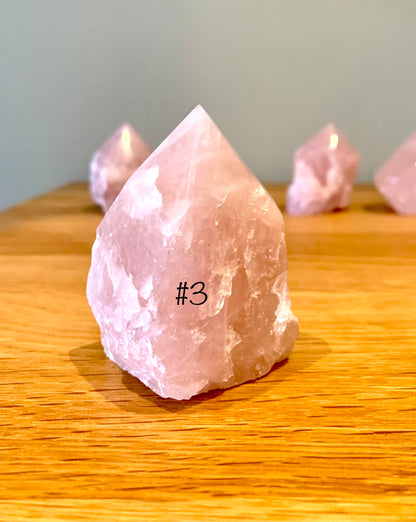 Rose Quartz Point - CrystalBoutique.co.uk