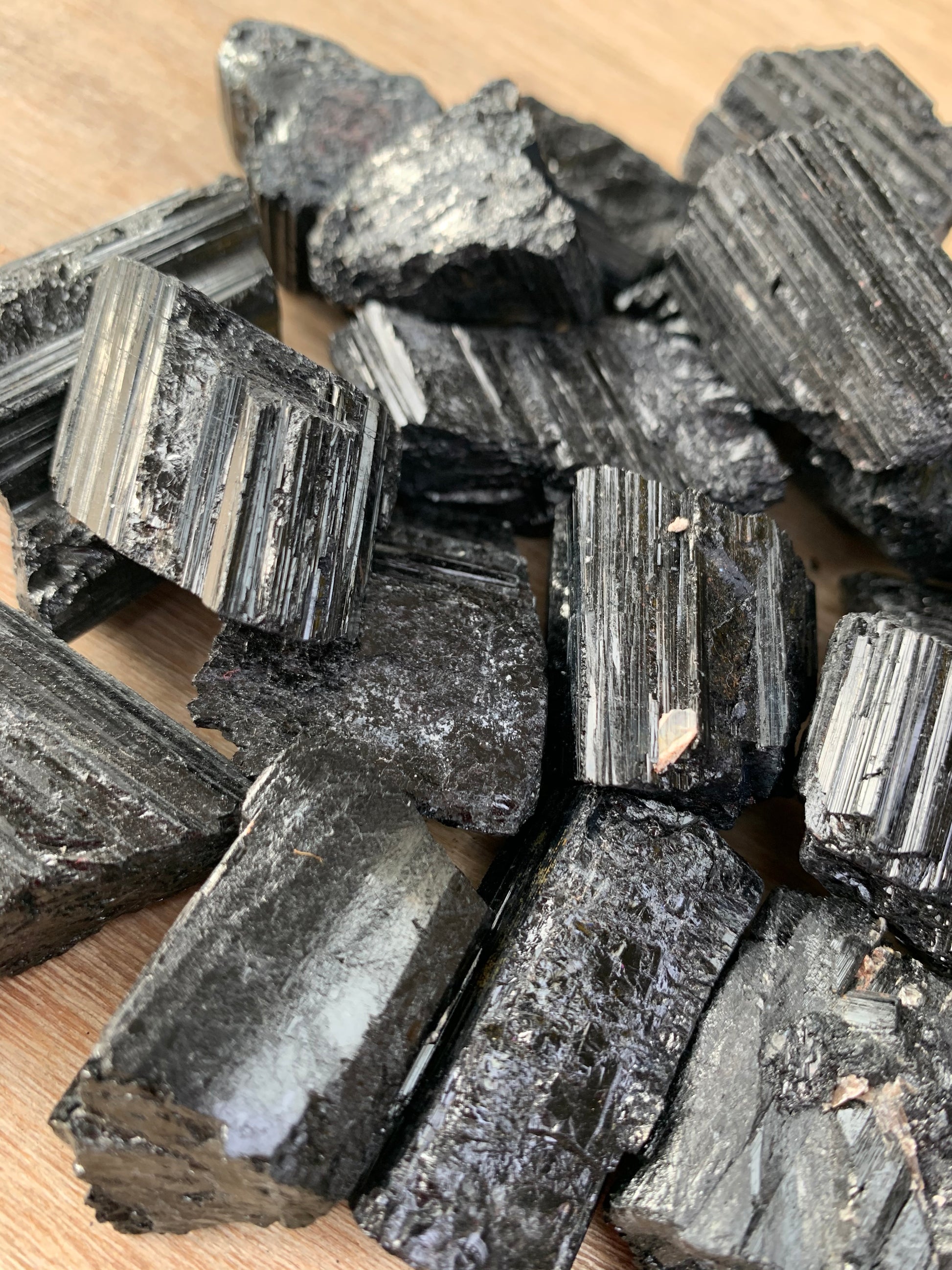 Black Tourmaline Rough Natural Crystal Specimen - CrystalBoutique.co.uk