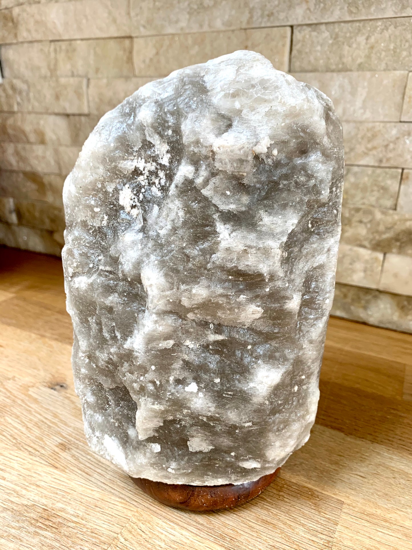 Grey Himalayan Salt Lamp 3-5kg - CrystalBoutique.co.uk