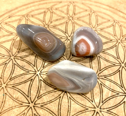 Pink Botswana Agate Tumblestone - Crystalboutique.co.uk