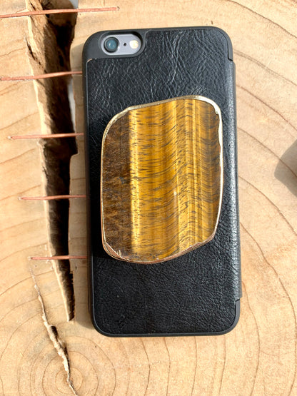 Tiger's Eye Crystal Phone Grip - CrystalBoutique.co.uk