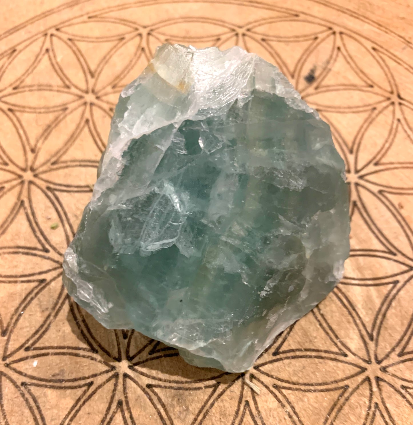 Fluorite One Sided Polished Crystal - Crystalboutique.co.uk