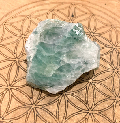Fluorite One Sided Polished Crystal - Crystalboutique.co.uk