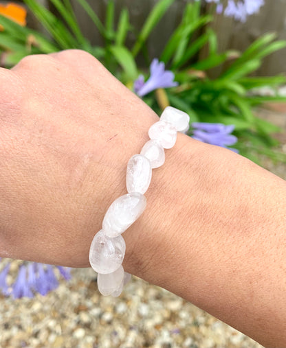 Tumblestone Crystal Healing Bracelet Quartz