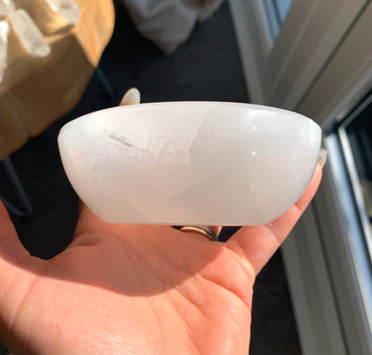 Selenite Satin Spar Charging Bowl Dish